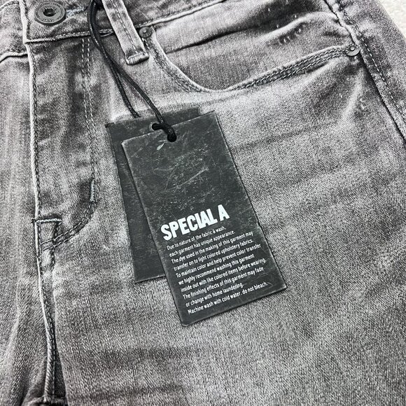 Special A Jeans Women’s Gray Skinny Pockets Size 5 NWT - Picture 6 of 12
